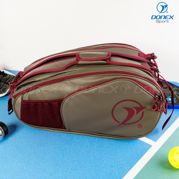 Balo thể thao Donex Gear BB-1606 xám phối đỏ đô